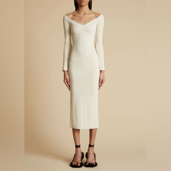 KHAITE - Pia Dress - Ivory - XS - Picture 4 of 5
